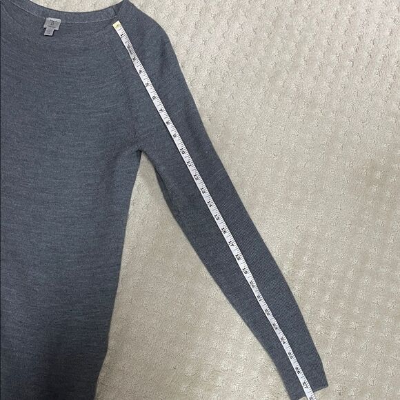 Tristan Dark Gray Scoop Neck Sweater - Picture 6 of 8